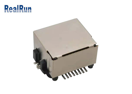 Verbindungsstück-Sockel LCP UL94V-0 Metall-Shells 1000VAC SMT 8pin Rj45