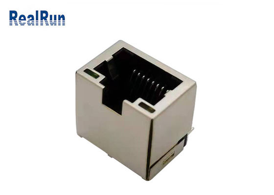PA46 1 Port-Rj45 modularer Jack RJ45 PWB-Verbindungsstück-Kupferlegierung