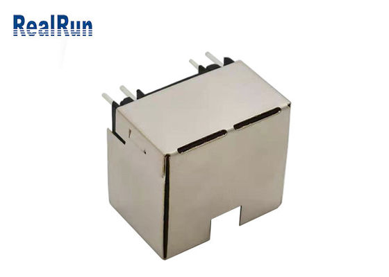 PA46 1 Port-Rj45 modularer Jack RJ45 PWB-Verbindungsstück-Kupferlegierung