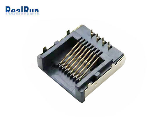 Metall schirmte modulares Stecker LCP Rj45 PWB-Verbindungsstück RJ45-SP-37 ab