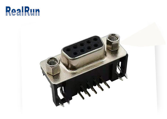 Rechtwinkliger Subventions-Verbindungsstück VGA Dr 9 1000VAC PBT Isolator-D Pin