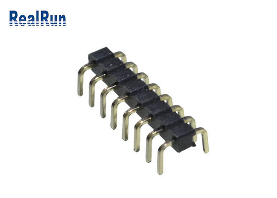 UL94V-0 PBT 2.0mm Pin Header Connector 20P U Messinganschluß