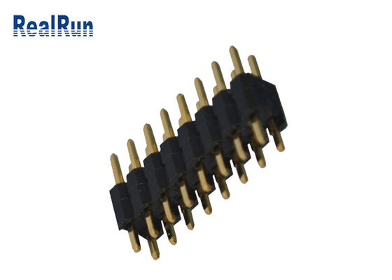 Doppelreihe PA6T 3.0A TAUCHEN Neigung Pin Header Connectors 2.54mm ein
