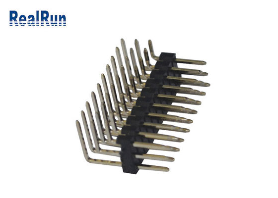 Oberflächenreihe Pin Header PBT 2.54mm des berg-männlichen Verbindungsstück-drei