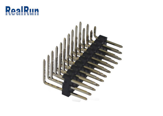 Oberflächenreihe Pin Header PBT 2.54mm des berg-männlichen Verbindungsstück-drei