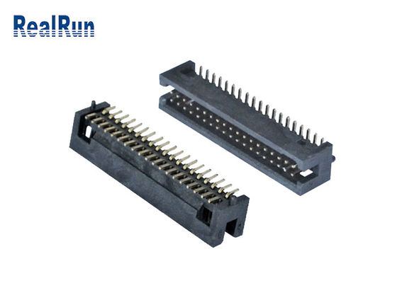 SMT-Kasten-Titel-doppelte Reihe Neigung PA6T 1.27mm rechtwinkliger 2*19 Pin UL94V-0