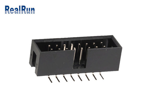 Der Neigungs-2.0mm Doppelschwarz-Plastik reihe SMT-Kasten-des Titel-PA6T