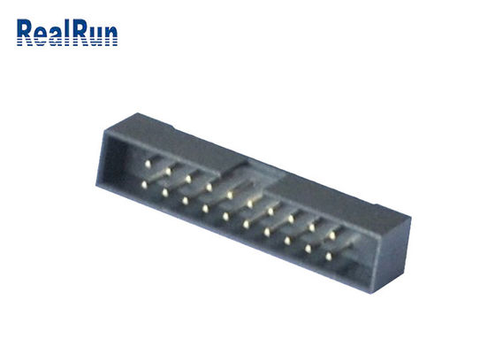 Maschinell bearbeiteter Kasten-Titel 20 Pin Straight Connector PA6T PBT-Plastik2.0mm Neigung