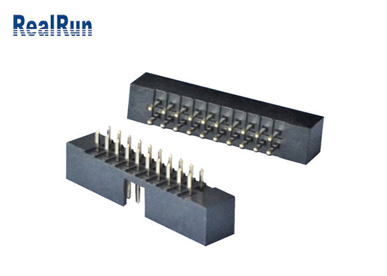 Maschinell bearbeiteter Kasten-Titel 20 Pin Straight Connector PA6T PBT-Plastik2.0mm Neigung
