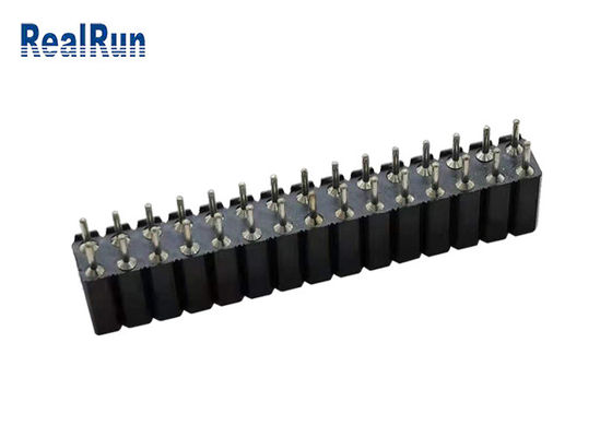 Runden-Pin Female Headers 2.54mm SGS 30P Neigungs-Bad Tin Plated