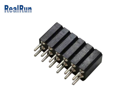 Runden-Pin Female Headers 2.54mm SGS 30P Neigungs-Bad Tin Plated
