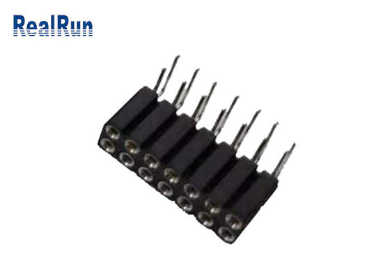 UL94V-0 2.54mm runder weiblicher Pin Header Right Angle 80 Pin SGS