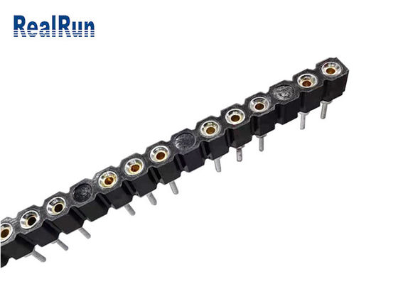 Neigung 2.54mm 180 Grad-gerader Pin Header UL94V-0 1*30 Pin