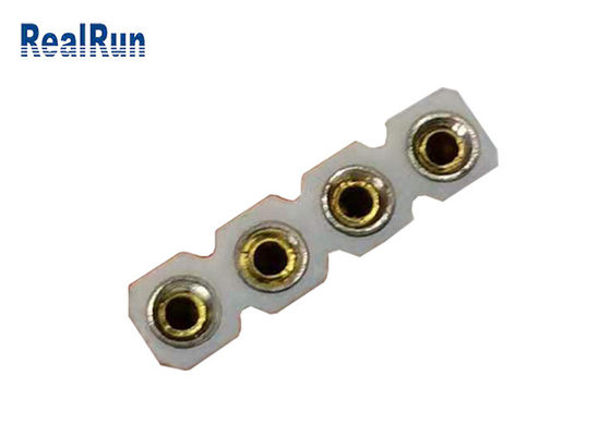 Bad der 2.54mm Gold-1000V Effektivwertweibliches Terminalverbindungsstück-1 Reihen-4P