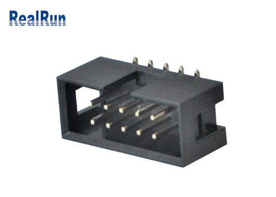 PA6T IDC männliche Neigung SMT 10 Pin Box Header des Titel-Verbindungsstück-2.54mm