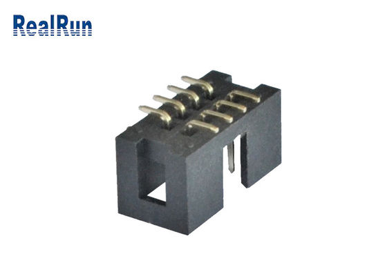 Vertikaler Kasten-Titel 2*4 8 Pin Machined Solder PA6T PWBs 2.54mm SMT