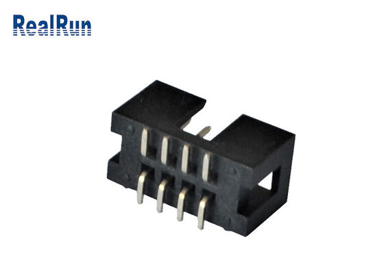 Vertikaler Kasten-Titel 2*4 8 Pin Machined Solder PA6T PWBs 2.54mm SMT