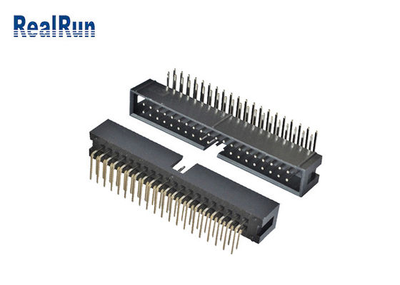 Vertikaler Kasten-Titel 2*4 8 Pin Machined Solder PA6T PWBs 2.54mm SMT