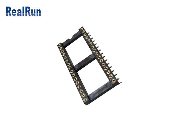 1.778mm SMT Sockel-Verbindungsstück 32 der Runden-Loch-IC Pin PPS UL94V-0