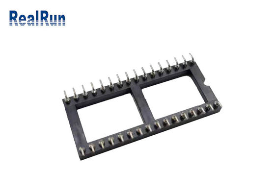 1.778mm SMT Sockel-Verbindungsstück 32 der Runden-Loch-IC Pin PPS UL94V-0
