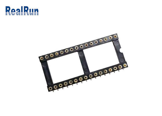 1.778mm SMT Sockel-Verbindungsstück 32 der Runden-Loch-IC Pin PPS UL94V-0