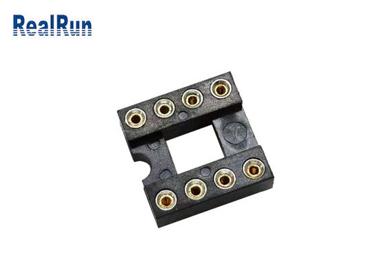Sockel-weibliches Titel-Verbindungsstück UL94V-0 gerades 8P der Neigungs-2.54mm IC