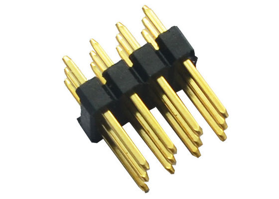 Neigungs-Lötmittel-Titel-Verbindungsstück 3*4 12 PA6T 2.54mm BAD Pin 180°