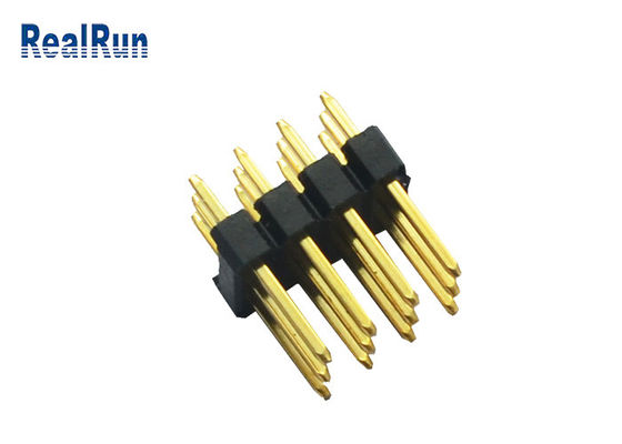 Neigungs-Lötmittel-Titel-Verbindungsstück 3*4 12 PA6T 2.54mm BAD Pin 180°