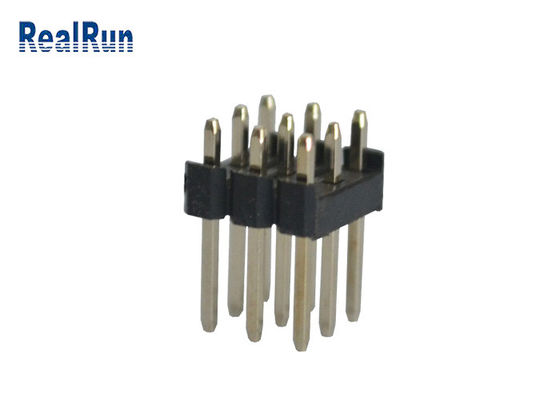Neigungs-Lötmittel-Titel-Verbindungsstück 3*4 12 PA6T 2.54mm BAD Pin 180°
