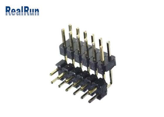 H2.0 Messing-PBT PA6T Pin Header Connector Dual Row 2*6 Pin SGS