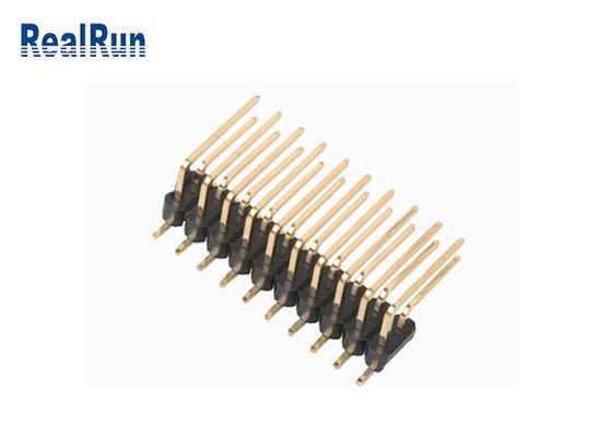 DC500V-Doppelschicht SMD Pin Header Right Angle Brass PA6T PBT