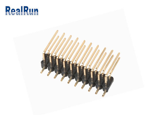 DC500V-Doppelschicht SMD Pin Header Right Angle Brass PA6T PBT