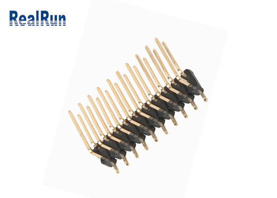 DC500V-Doppelschicht SMD Pin Header Right Angle Brass PA6T PBT