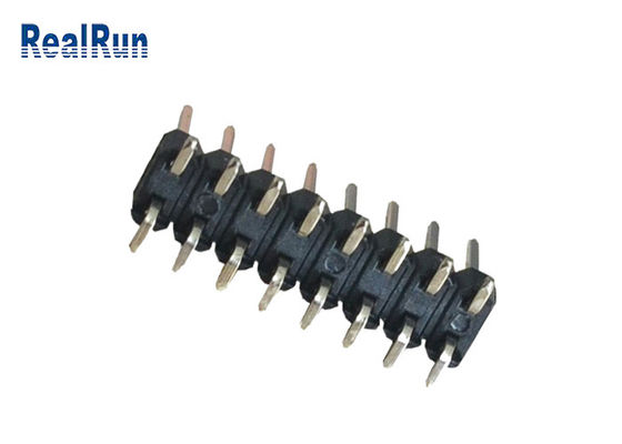 Neigung 2.54mm UL94V-0 SGS PA6T 16 Pin Header Connector Dual Row