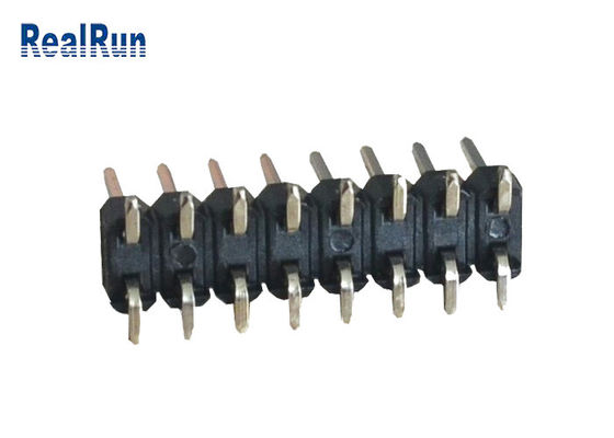 Neigung 2.54mm UL94V-0 SGS PA6T 16 Pin Header Connector Dual Row