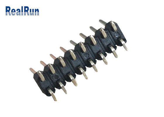 Neigung 2.54mm UL94V-0 SGS PA6T 16 Pin Header Connector Dual Row