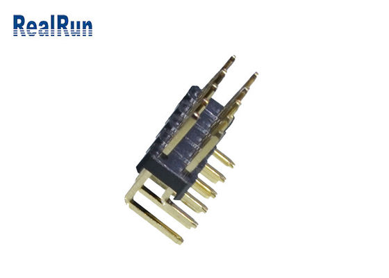 doppelte Reihe PA6T 3Amp LCP PBT 1000VAC Pin Header Connector 2.54mm