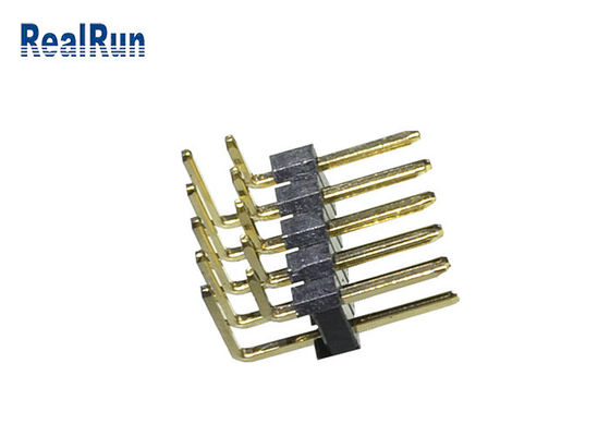 doppelte Reihe PA6T 3Amp LCP PBT 1000VAC Pin Header Connector 2.54mm