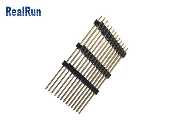 REIHEN-Pin Header Straight Three Plastic-Au 3U PBT LCP PA6T 40P Doppel“