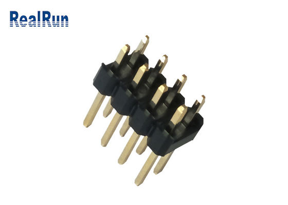 REIHEN-Pin Header Brasss 8P 3.0A PA6T PBT LCP Doppelbrett, zum von UL94V-0 zu verschalen