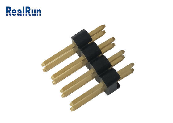 REIHEN-Pin Header Brasss 8P 3.0A PA6T PBT LCP Doppelbrett, zum von UL94V-0 zu verschalen