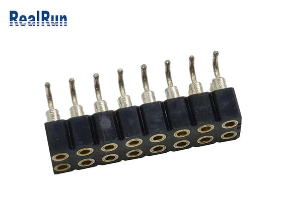 PBT PA6T PPS L7.40 weibliche Neigung SMT SMD ISO9001 des Titel-Verbindungsstück-2.54mm