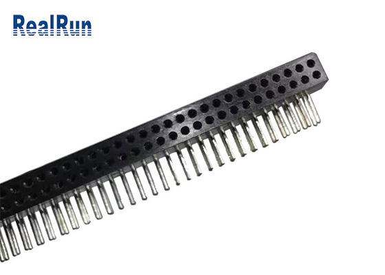 Messing-CuZn38Pb-Runde Pin Female Header 70P rechtwinkliges PA6T PPS