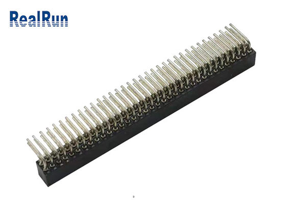 Messing-CuZn38Pb-Runde Pin Female Header 70P rechtwinkliges PA6T PPS