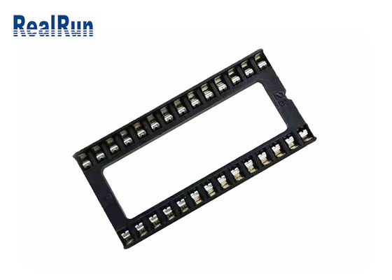 Quadrat-Pin Headers 2.54mm 28P PA6T UL94V-0 Reihe Bad-15,24