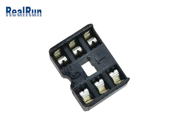 UL94V-0 PA6T Quadrat Pin Female Header 2*3P 180° gerade 2.54mm RoHS