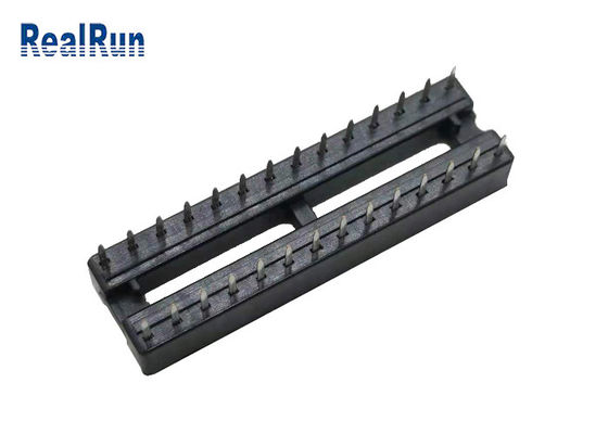 Quadrat IC-Sockel-Goldsn 28P 2.54mm Bad-7,62 PBT überzogen mit Mittelstange