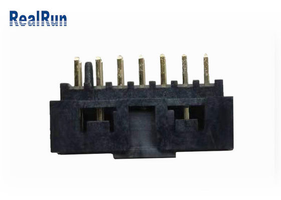 PBT H6.4 30% GF Sockel-Messing des Doppelt-Reihen-Kasten-Titel-UL94V-0 14P IDC