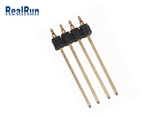 PA6T Messing-PBT LCP Einpress-gerades BAD PWBs Pin Header 2.54mm männliches Titel-Verbindungsstück