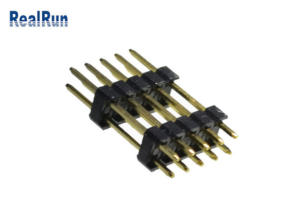 doppelter Reihe 2.54mm 0.75A PBT Pin Header Connecto UL94V-0 MESSINGSGS